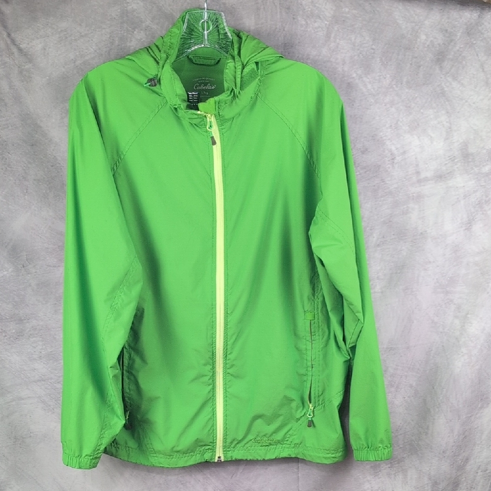 Cabela’s Women’s Green Hooded Windbreaker Jacket - Large